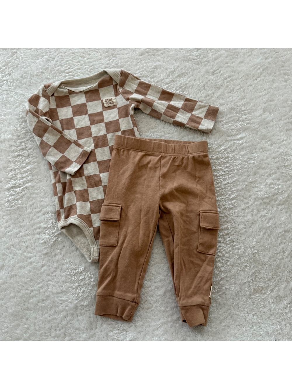 9m Neutral Checkered Outfit Bundle